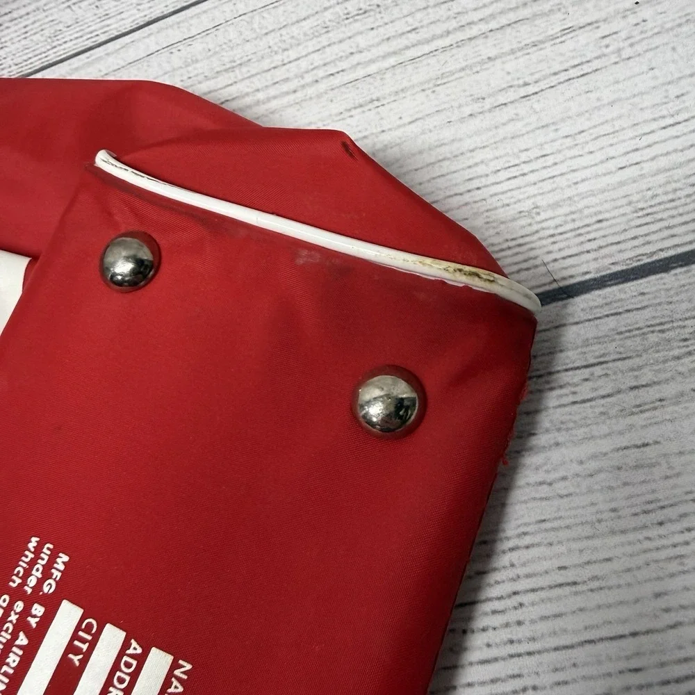 Vintage TWA Red Travel Bag with Shoulder Strap 70's Unused